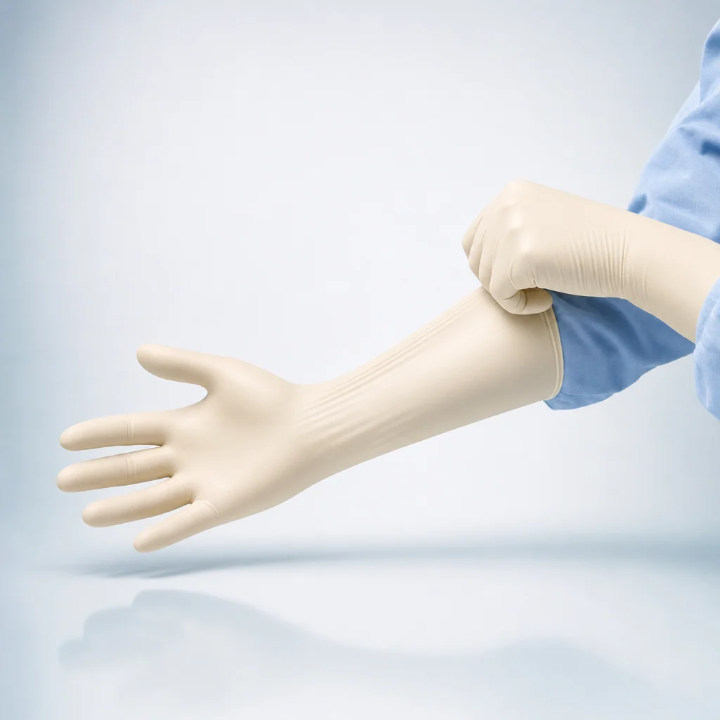 Powder-free high-tactile latex laboratory gloves for sample and instrument handling, PharmShield
