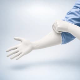 ESD antistatic white nitrile gloves, PharmShield