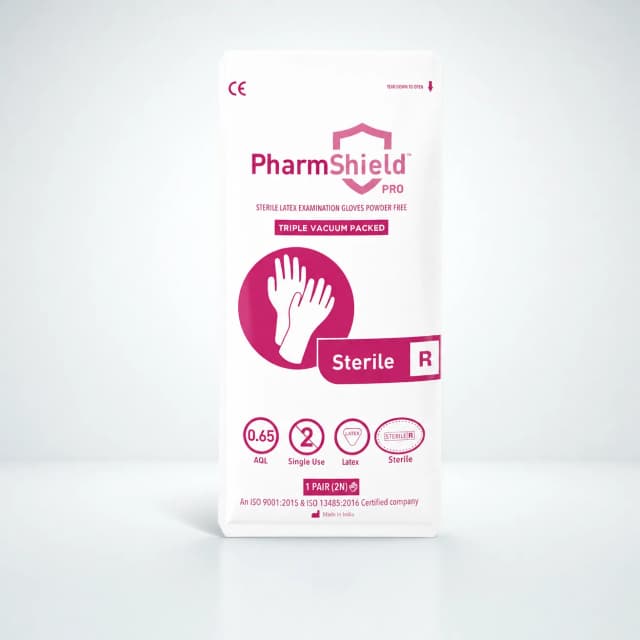 PharmShield Pro Latex — Triple Vacuum — powder-free latex gloves