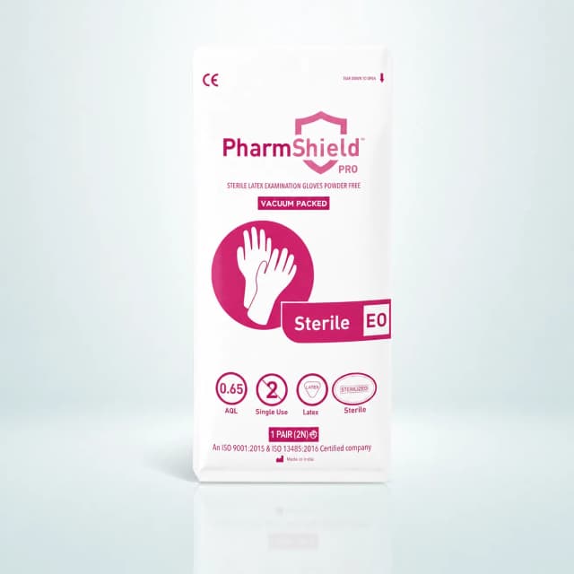 PharmShield Pro Latex — Vacuum Packed — sterile surgical gloves